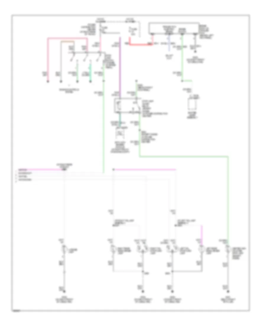 Exterior Lamps Wiring Diagram Except 300C 2 of 2 for Dodge Charger 2006
