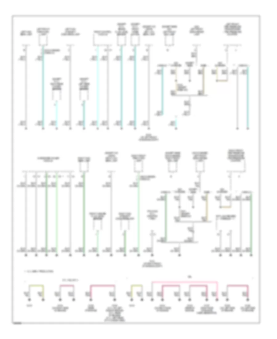 Ground Distribution Wiring Diagram 1 of 4 for Dodge Charger 2006