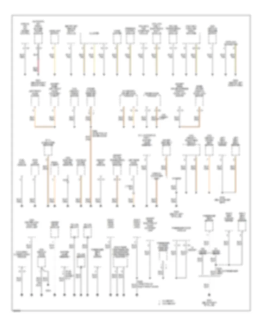 Ground Distribution Wiring Diagram 3 of 4 for Dodge Charger 2006