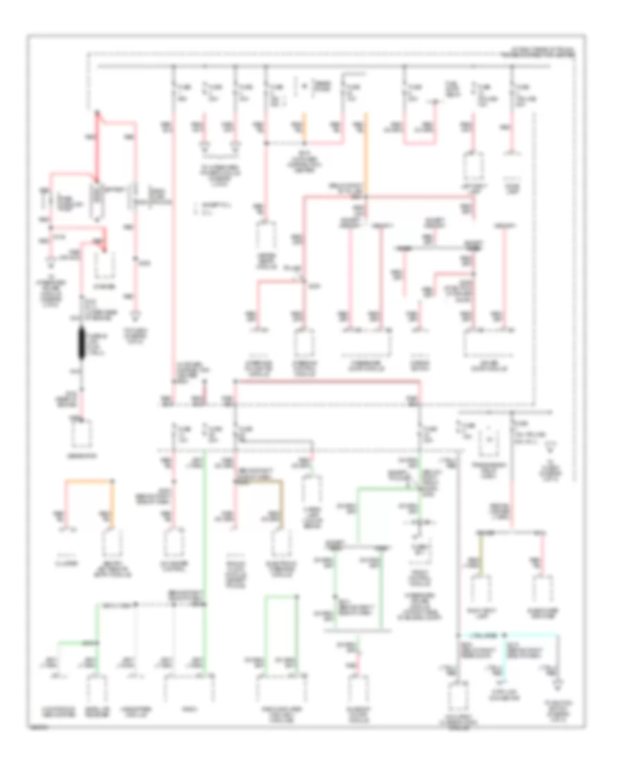 Power Distribution Wiring Diagram 1 of 5 for Dodge Charger 2006