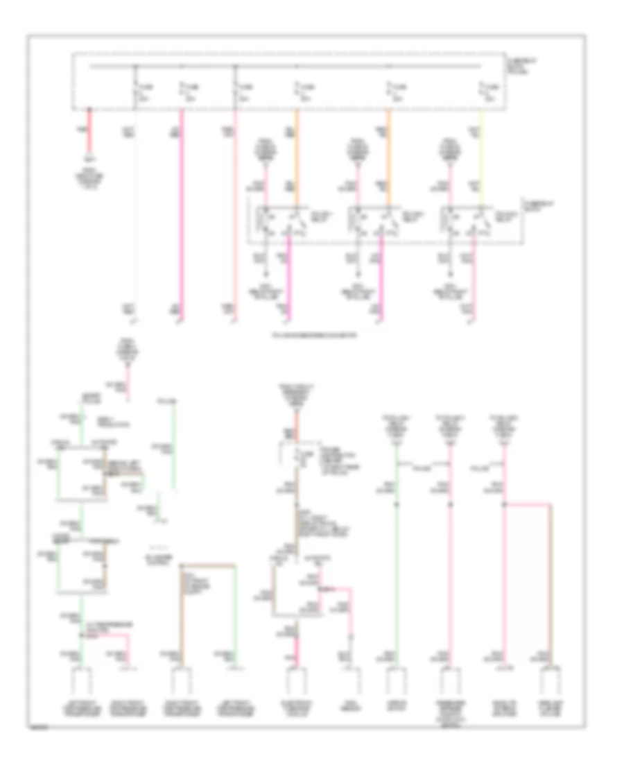 Power Distribution Wiring Diagram (5 of 5) for Dodge Charger 2006