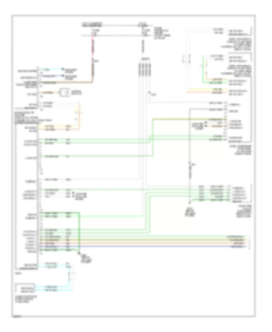 Radio Wiring Diagram, Midline (1 of 2) for Dodge Charger 2006