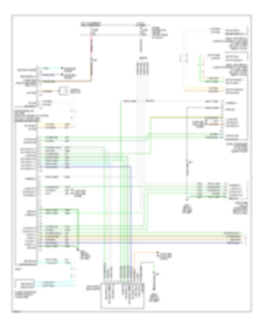 Radio Wiring Diagram, Premium (1 of 2) for Dodge Charger 2006