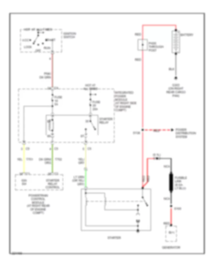 Starting Wiring Diagram for Dodge Charger 2006