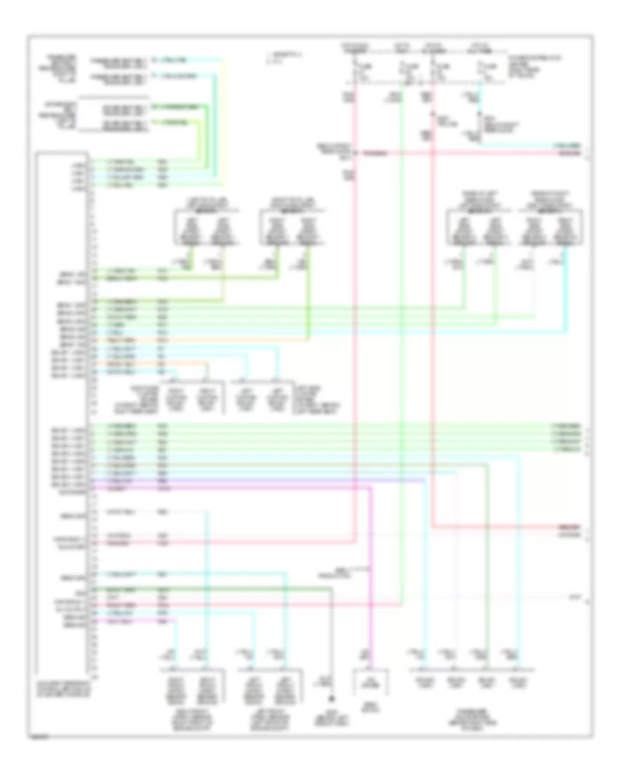 Supplemental Restraints Wiring Diagram 1 of 2 for Dodge Charger 2006