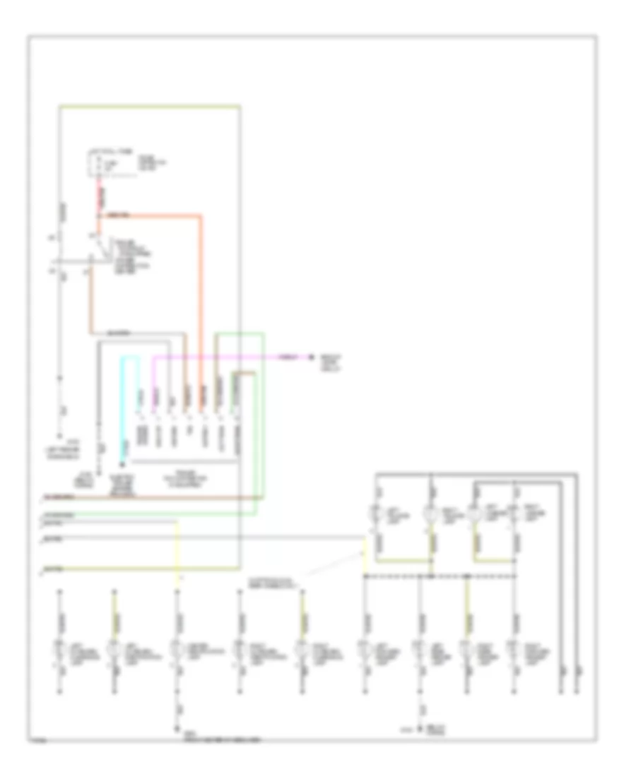 Exterior Lamps Wiring Diagram 2 of 2 for Dodge Pickup R1996 2500