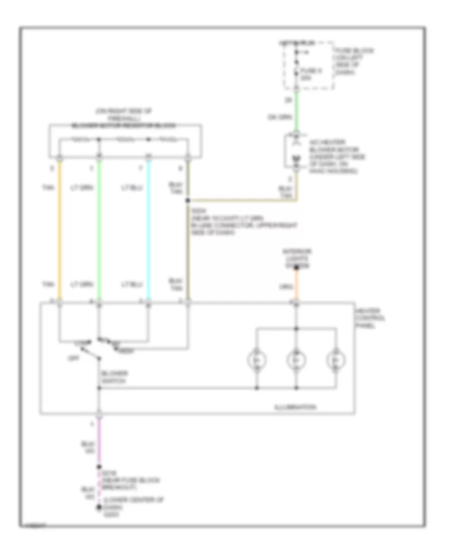 Heater Wiring Diagram for Dodge Neon ACR 2002