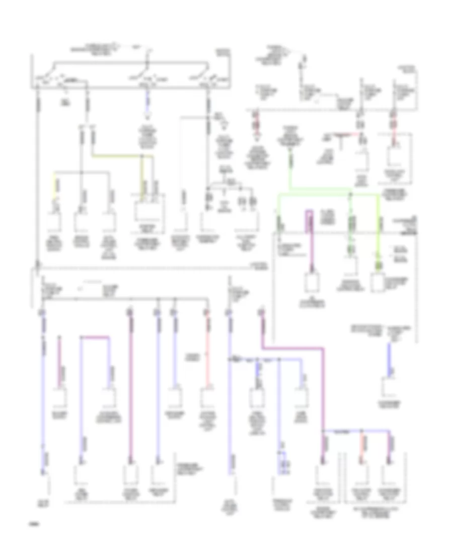 Power Distribution Wiring Diagram (2 of 3) for Dodge Colt 1994