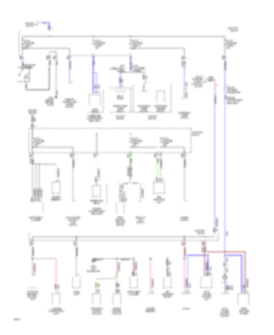Power Distribution Wiring Diagram 3 of 3 for Dodge Colt 1994