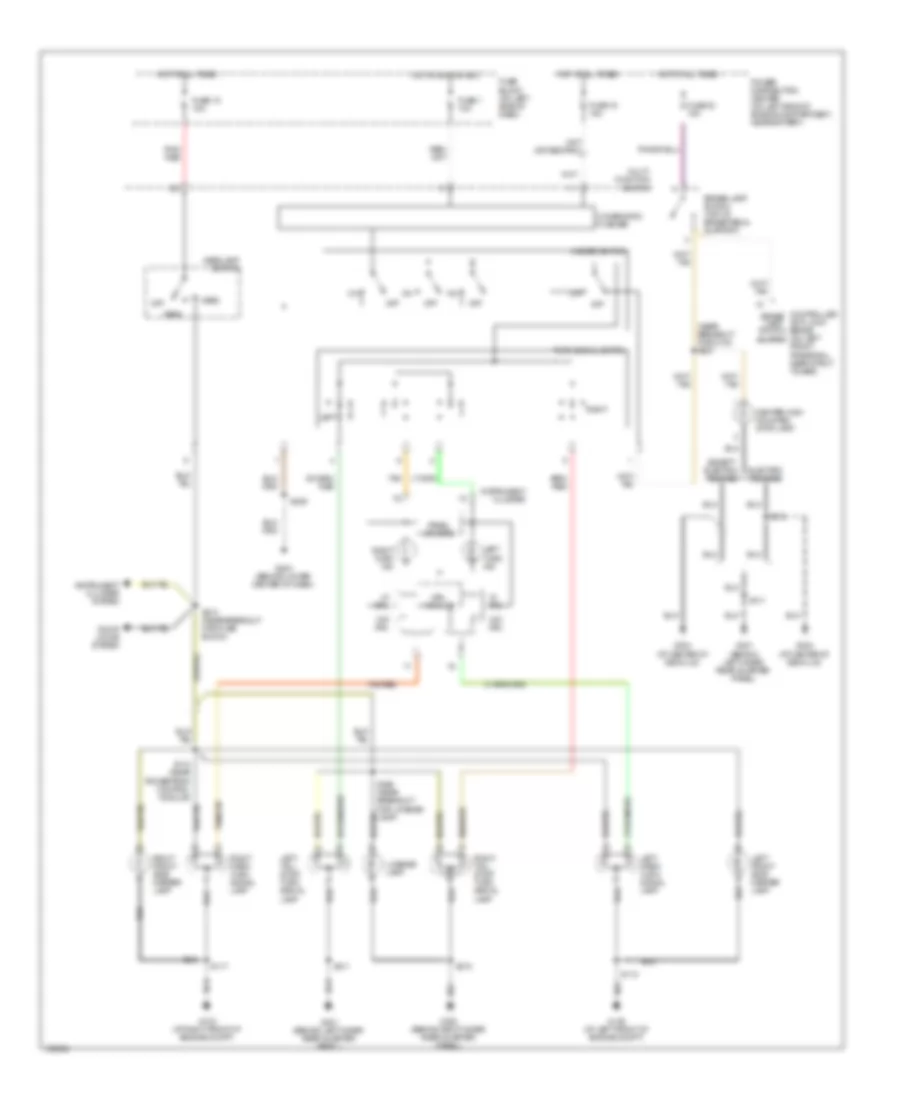 Exterior Lamps Wiring Diagram for Dodge Neon RT 2004