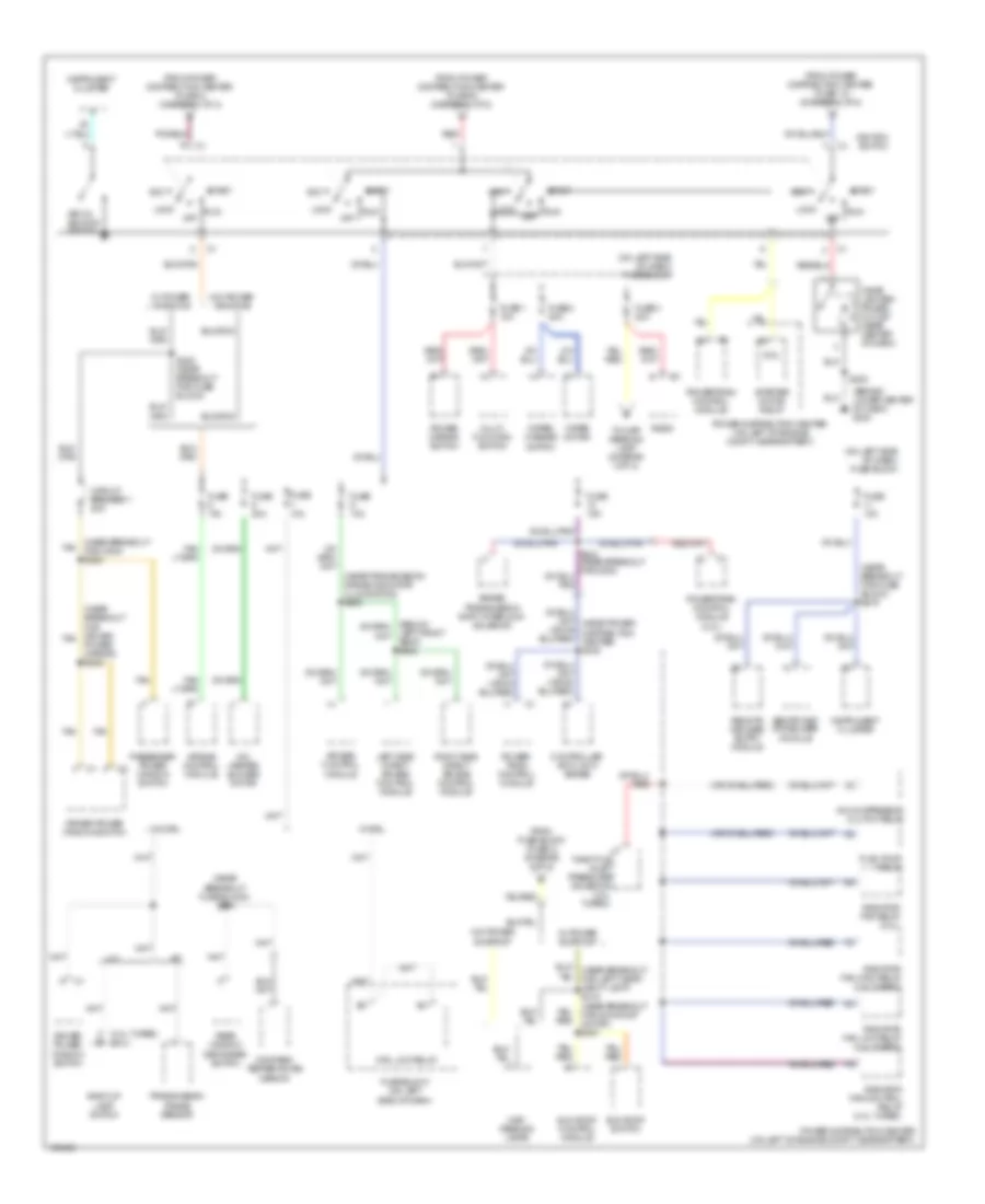 Power Distribution Wiring Diagram (2 of 2) for Dodge Neon RT 2004