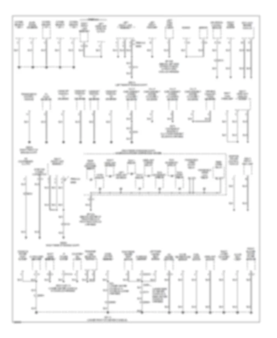Ground Distribution Wiring Diagram 1 of 4 for Dodge Durango SXT 2014