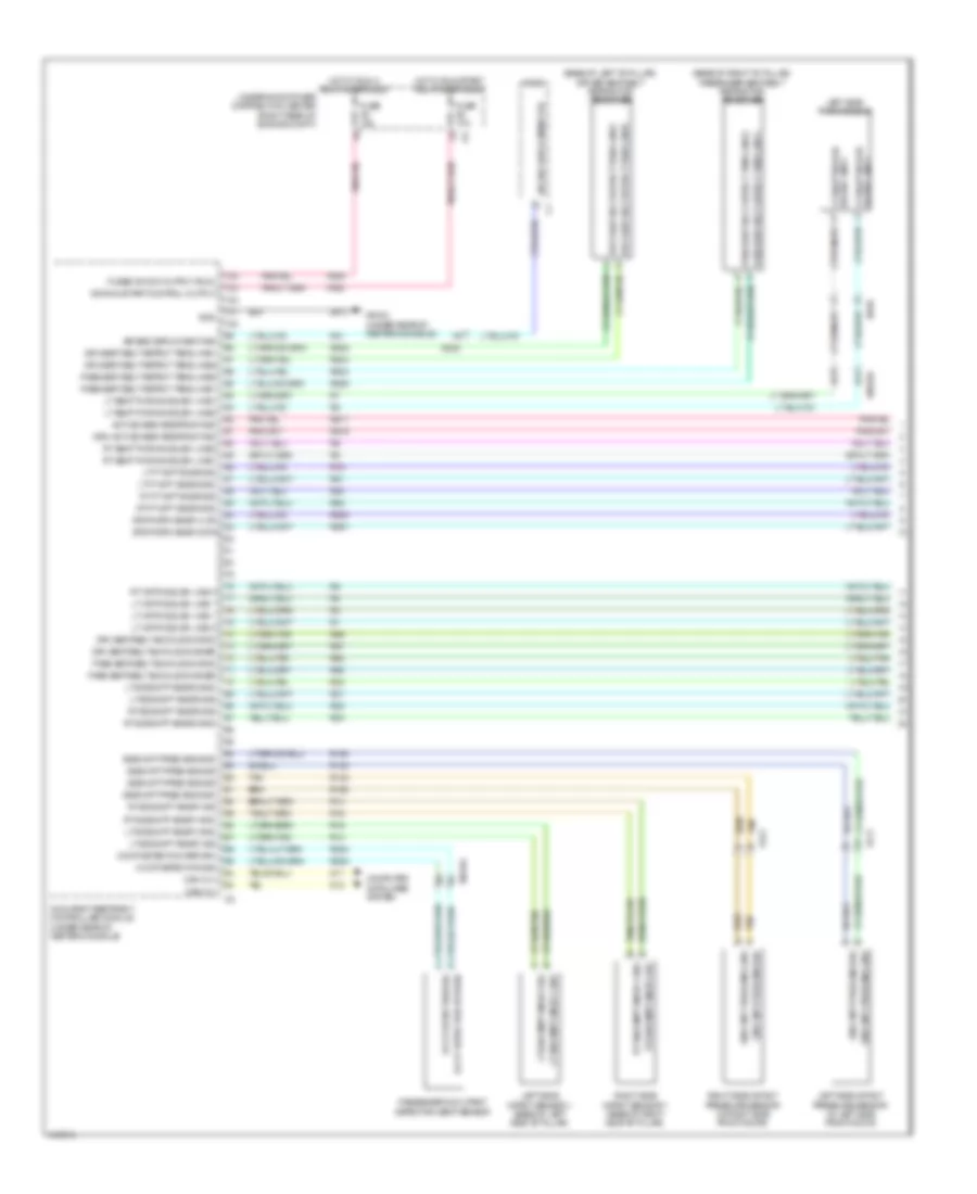 Supplemental Restraints Wiring Diagram 1 of 3 for Dodge Durango SXT 2014
