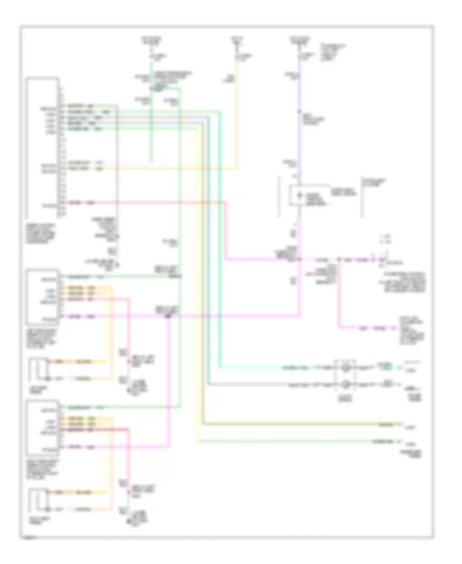 Supplemental Restraint Wiring Diagram for Dodge Neon ES 2002