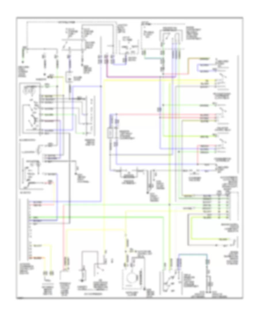 1.8L, Air Conditioning Wiring Diagrams for Dodge Colt ES 1994