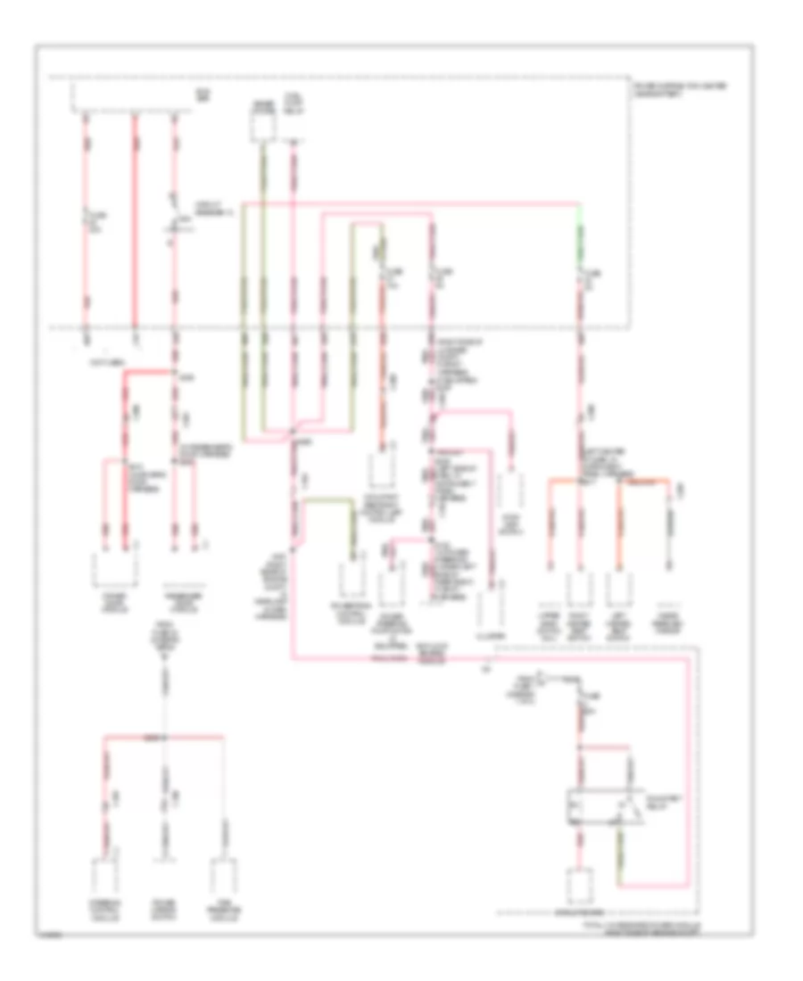 Power Distribution Wiring Diagram (4 of 4) for Dodge Challenger SRT-8 2013
