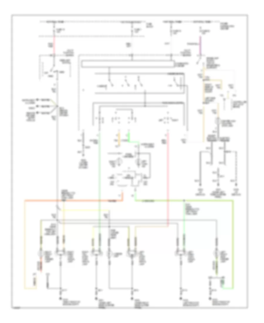 Exterior Lamps Wiring Diagram for Dodge Neon RT 2002