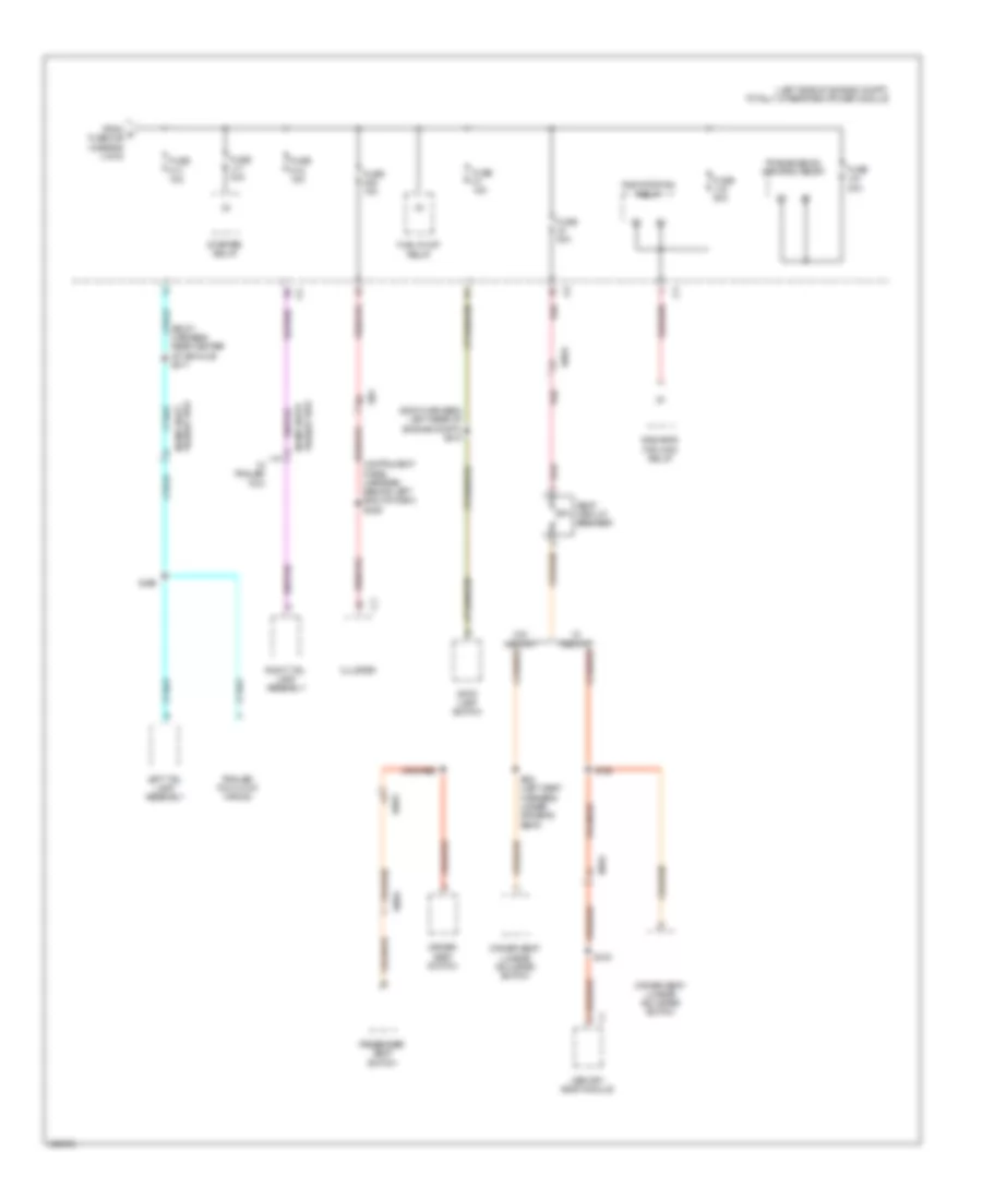Power Distribution Wiring Diagram (5 of 5) for Dodge Grand Caravan American Value Package 2014