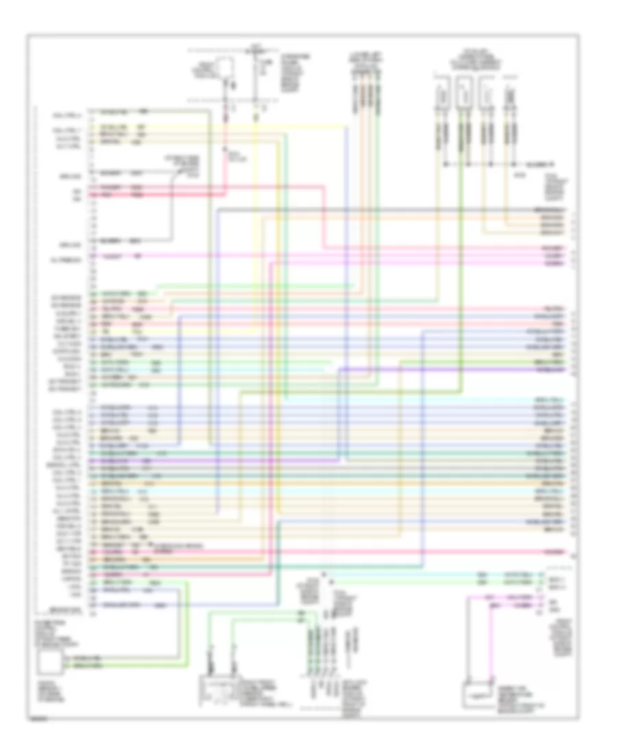 5.7L, Engine Performance Wiring Diagram, Late Production (1 of 4) for Dodge Charger RT 2006