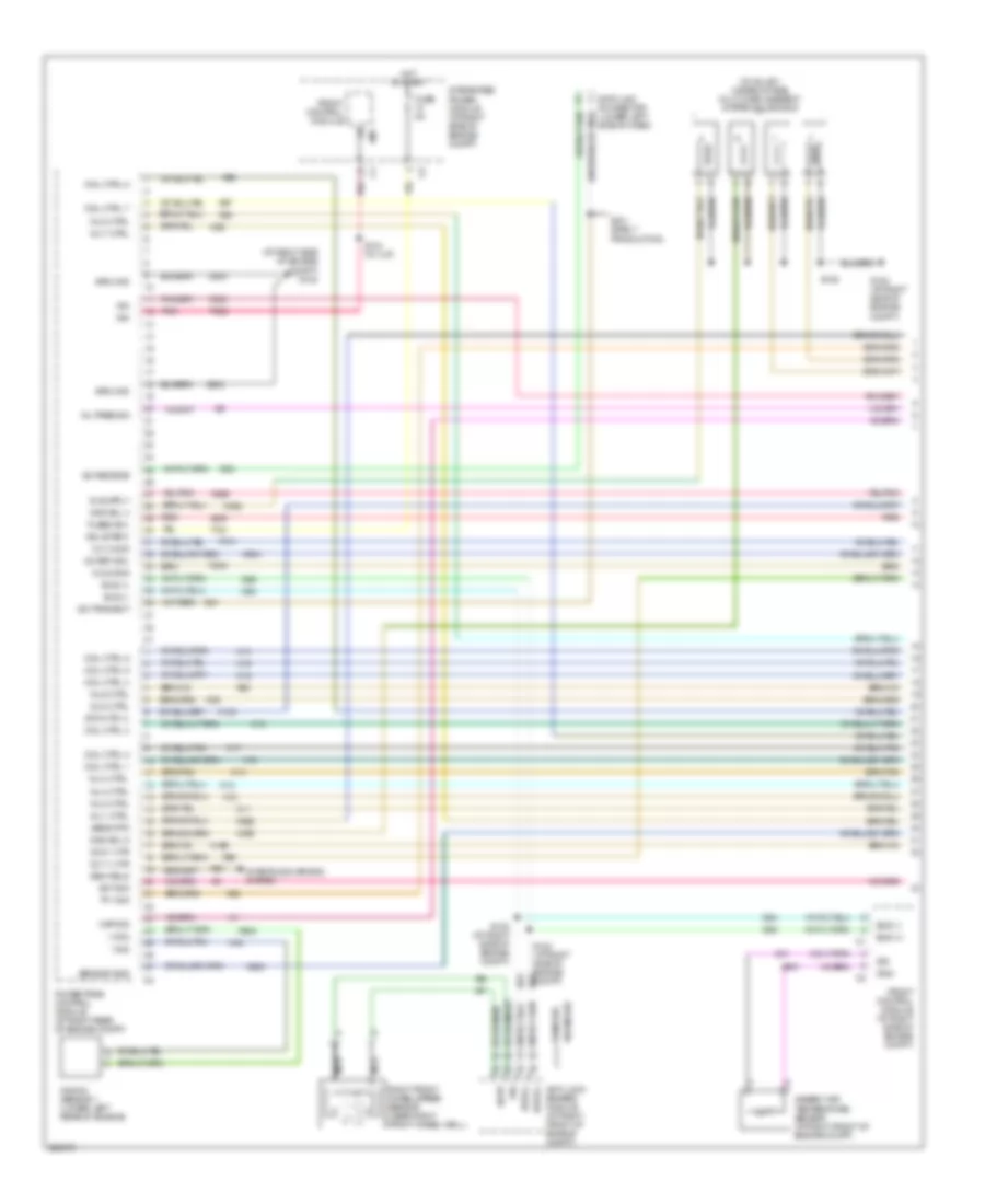 6.1L, Engine Performance Wiring Diagram (1 of 4) for Dodge Charger RT 2006