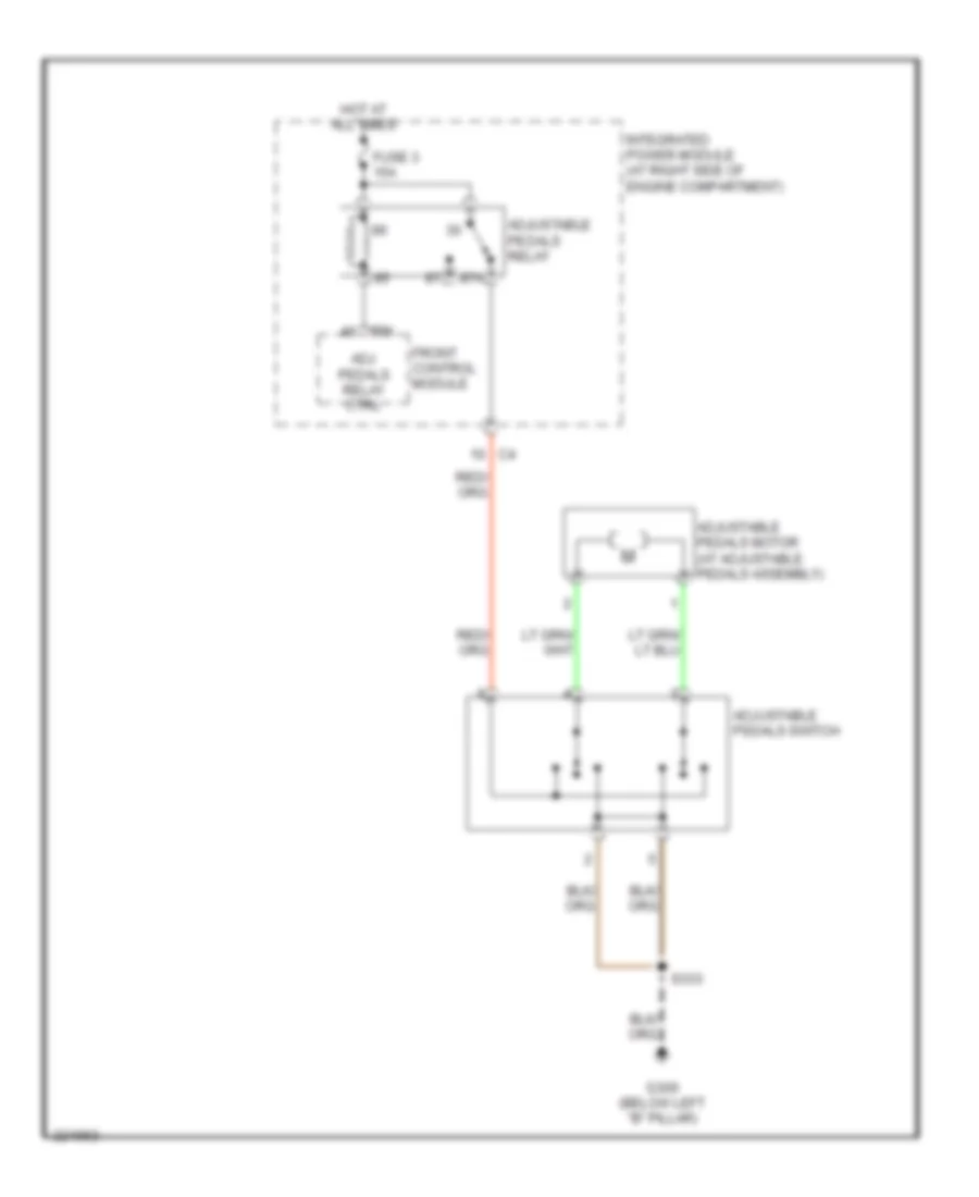 Adjustable Pedal Wiring Diagram for Dodge Charger R T 2006