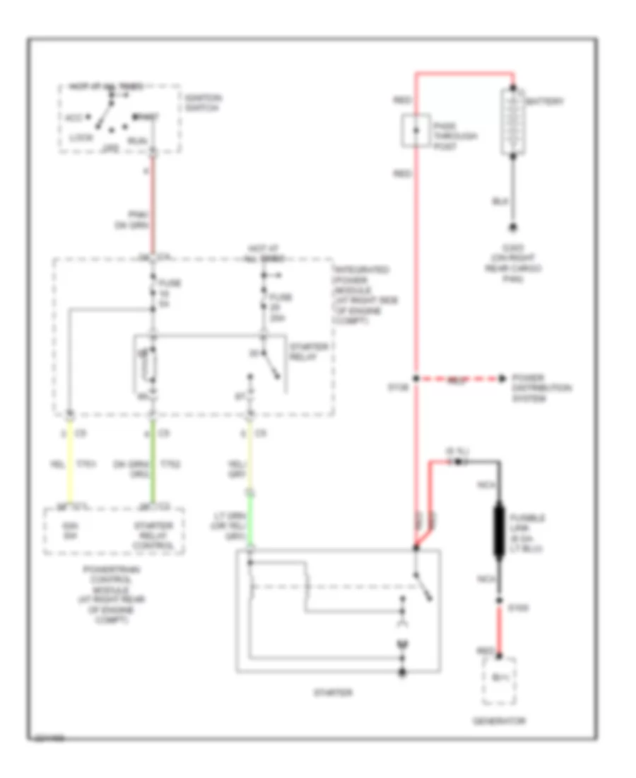 Starting Wiring Diagram for Dodge Charger RT 2006