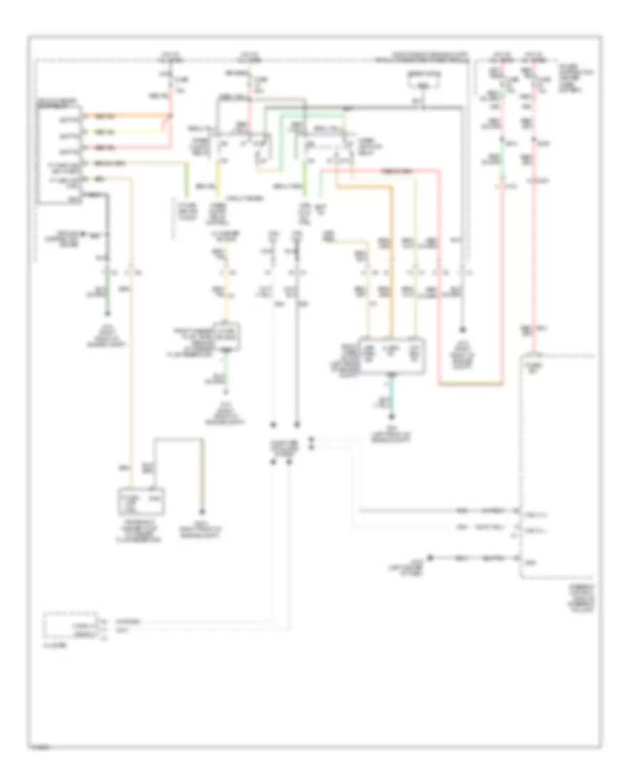 Электросхема стеклоочистителя, дворников и омывателя для Dodge Challenger SXT 2013