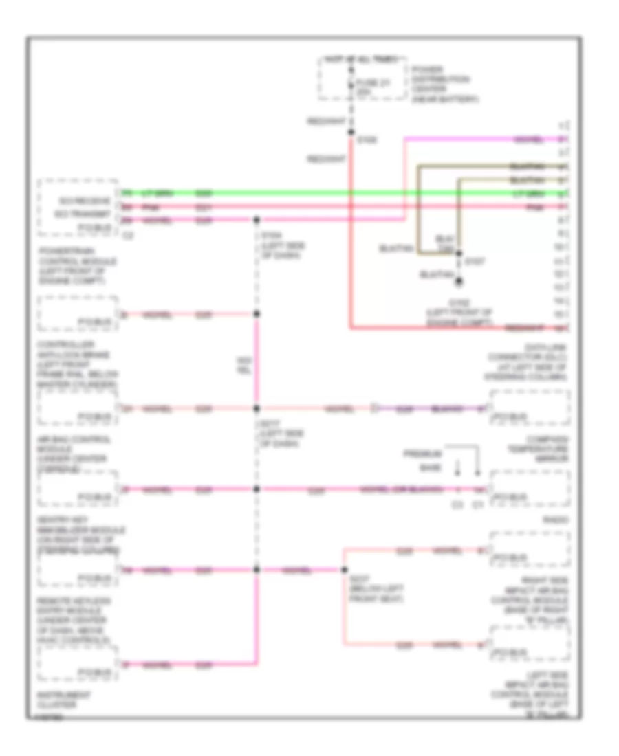 Computer Data Lines for Dodge Neon SE 2002