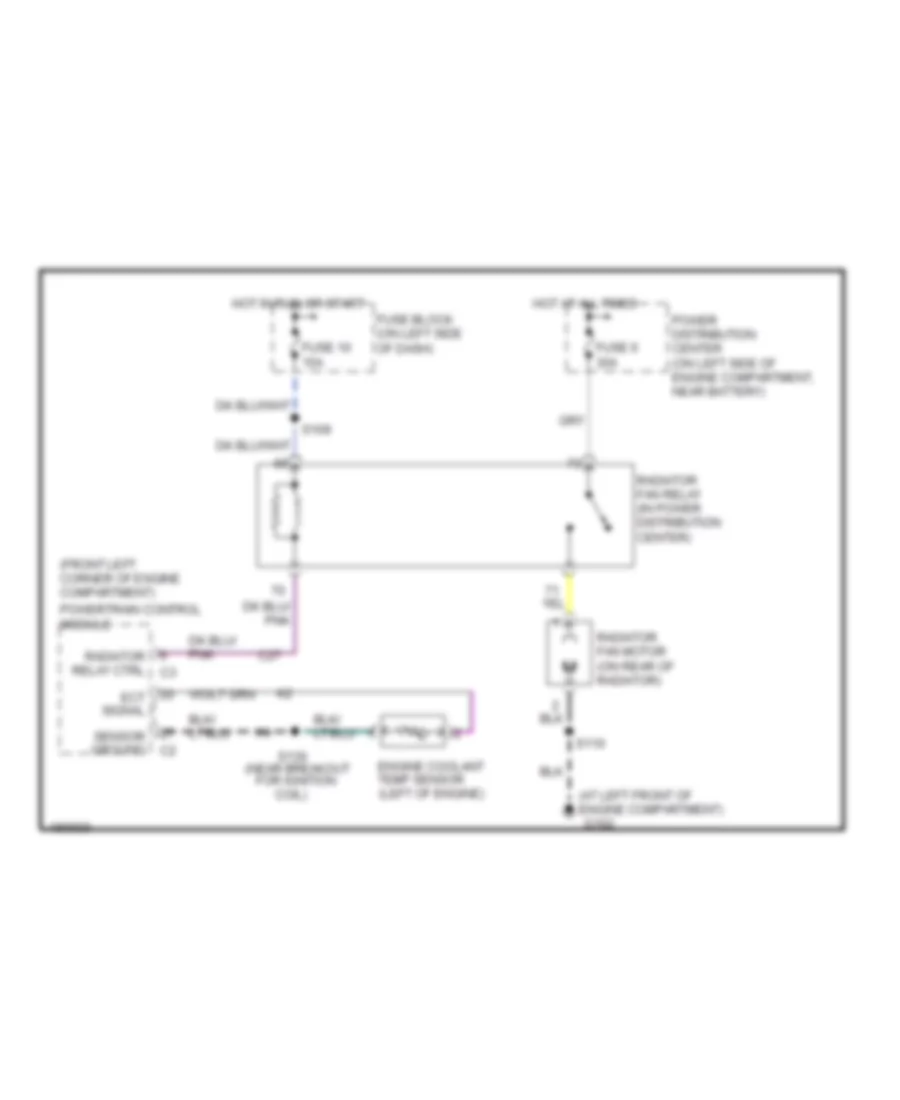 Cooling Fan Wiring Diagram M T for Dodge Neon SXT 2004