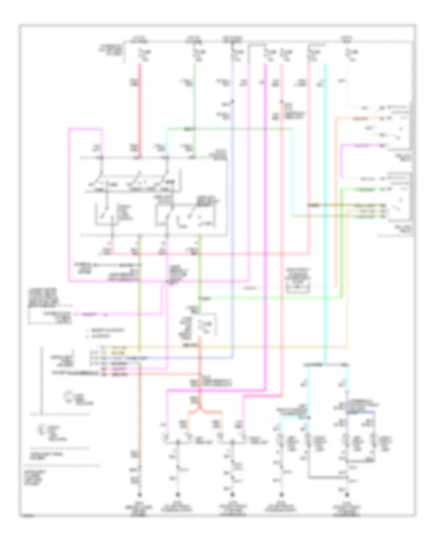 Headlights Wiring Diagram with DRL for Dodge Neon SXT 2004