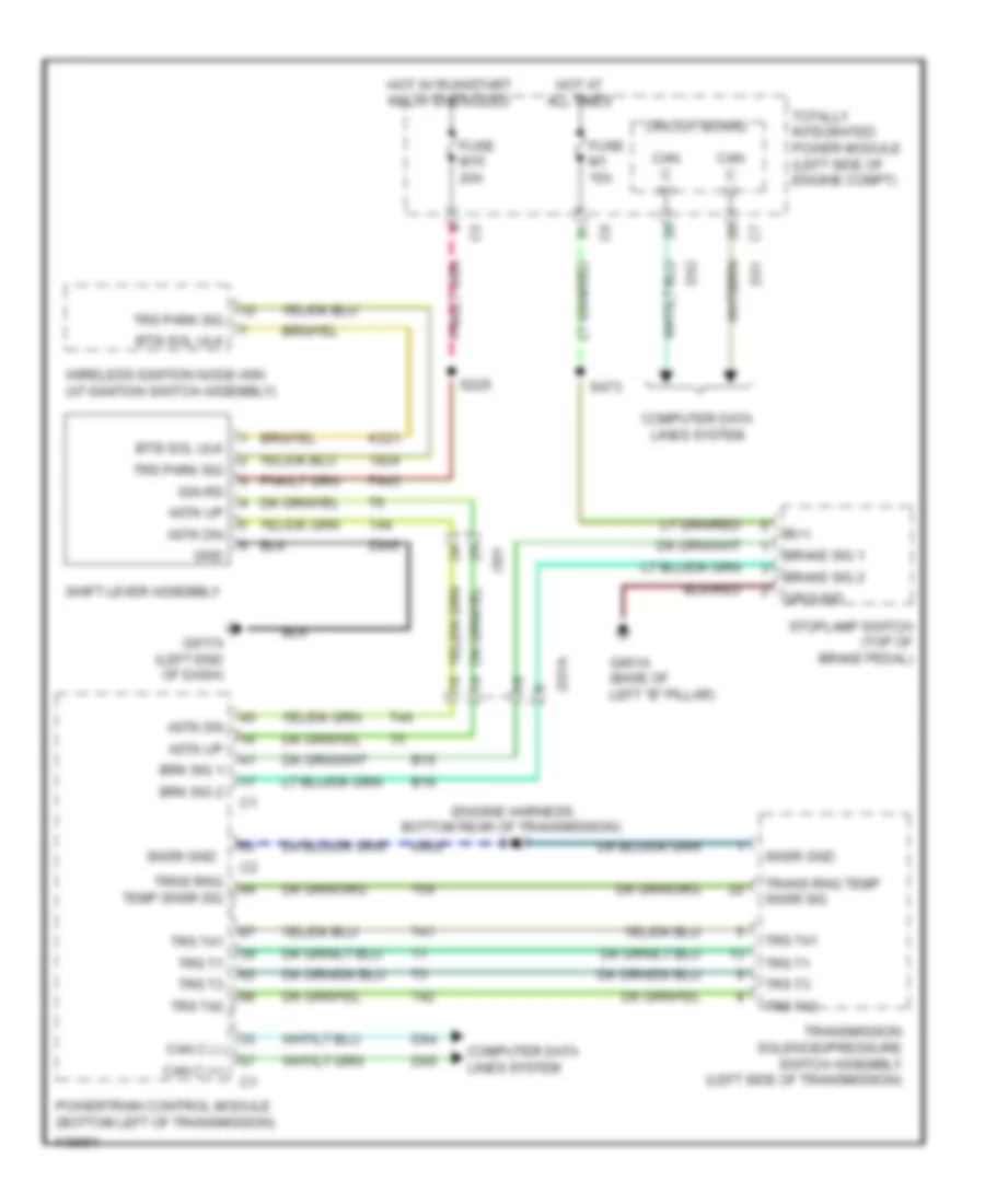 Shift Interlock Wiring Diagram for Dodge Grand Caravan RT 2014