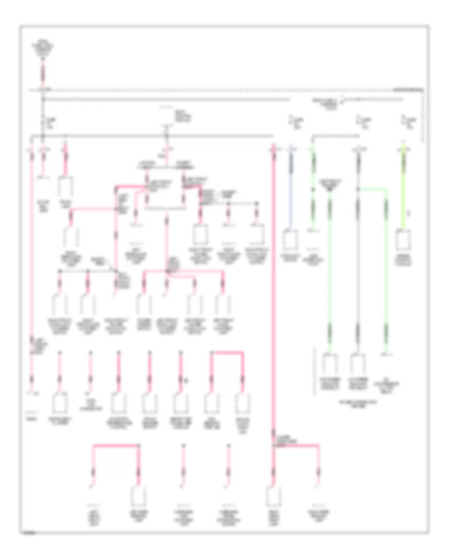 Power Distribution Wiring Diagram (3 of 3) for Dodge Intrepid ES 2000