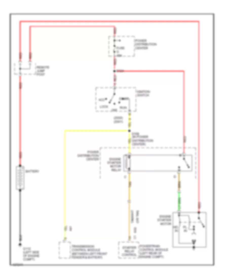 Starting Wiring Diagram for Dodge Intrepid R T 2000