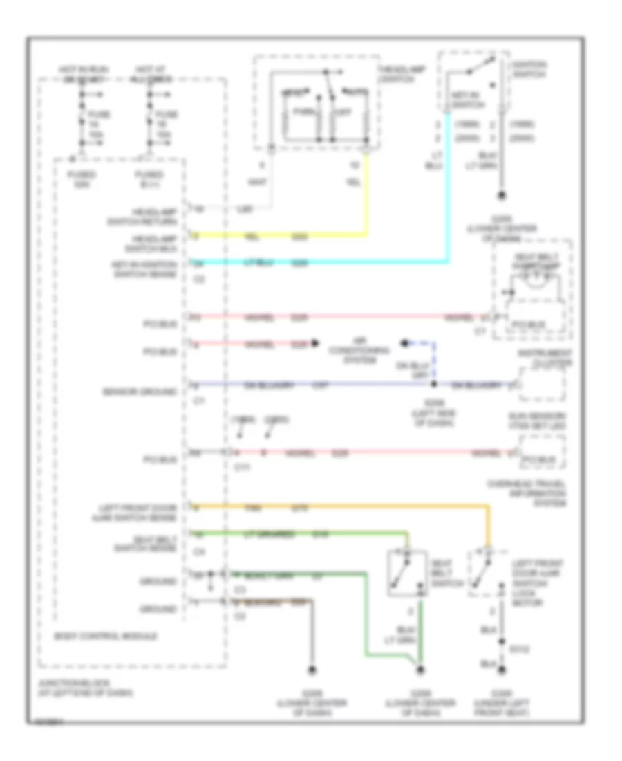 Warning System Wiring Diagrams for Dodge Intrepid RT 2000