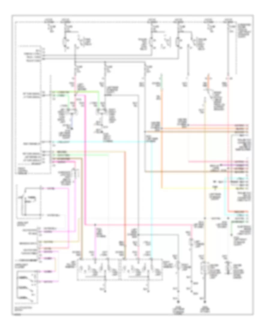 Exterior Lamps Wiring Diagram for Dodge Pickup R1500 2002