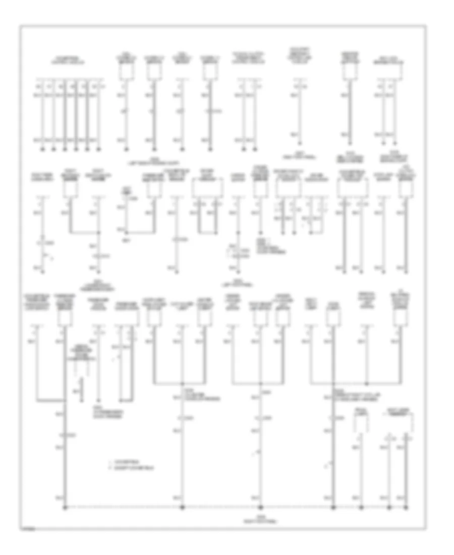 Ground Distribution Wiring Diagram (3 of 3) for Dodge Avenger Express 2011