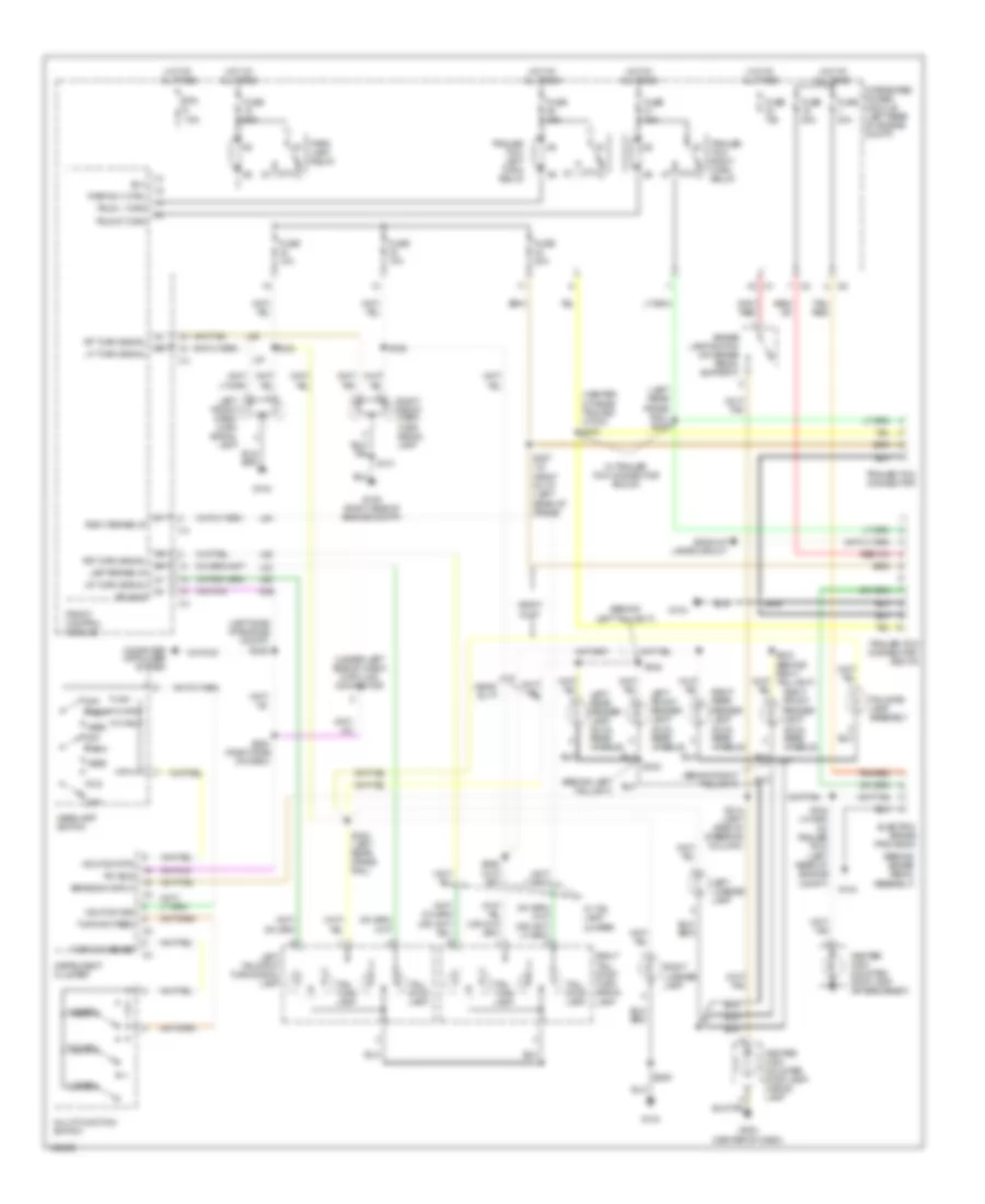 Exterior Lamps Wiring Diagram for Dodge Pickup R2004 1500
