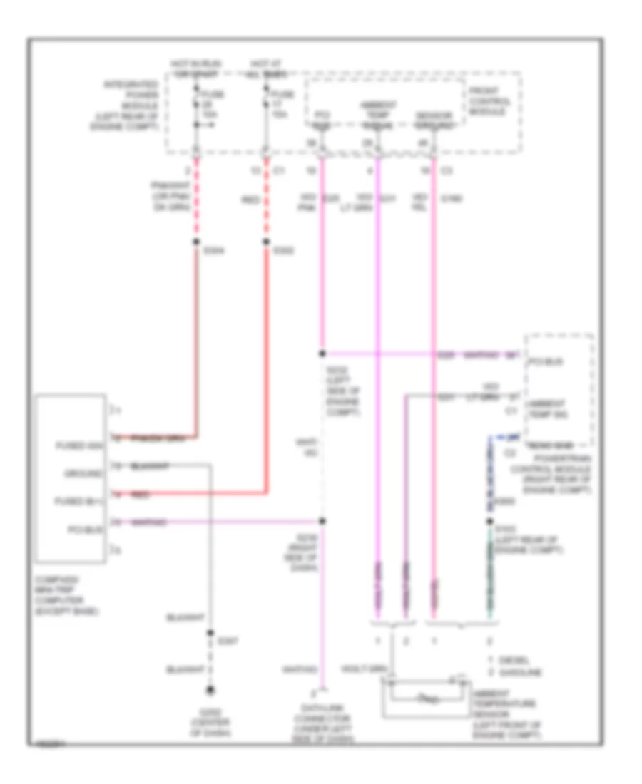 Overhead Console Wiring Diagram for Dodge Pickup R1500 2004