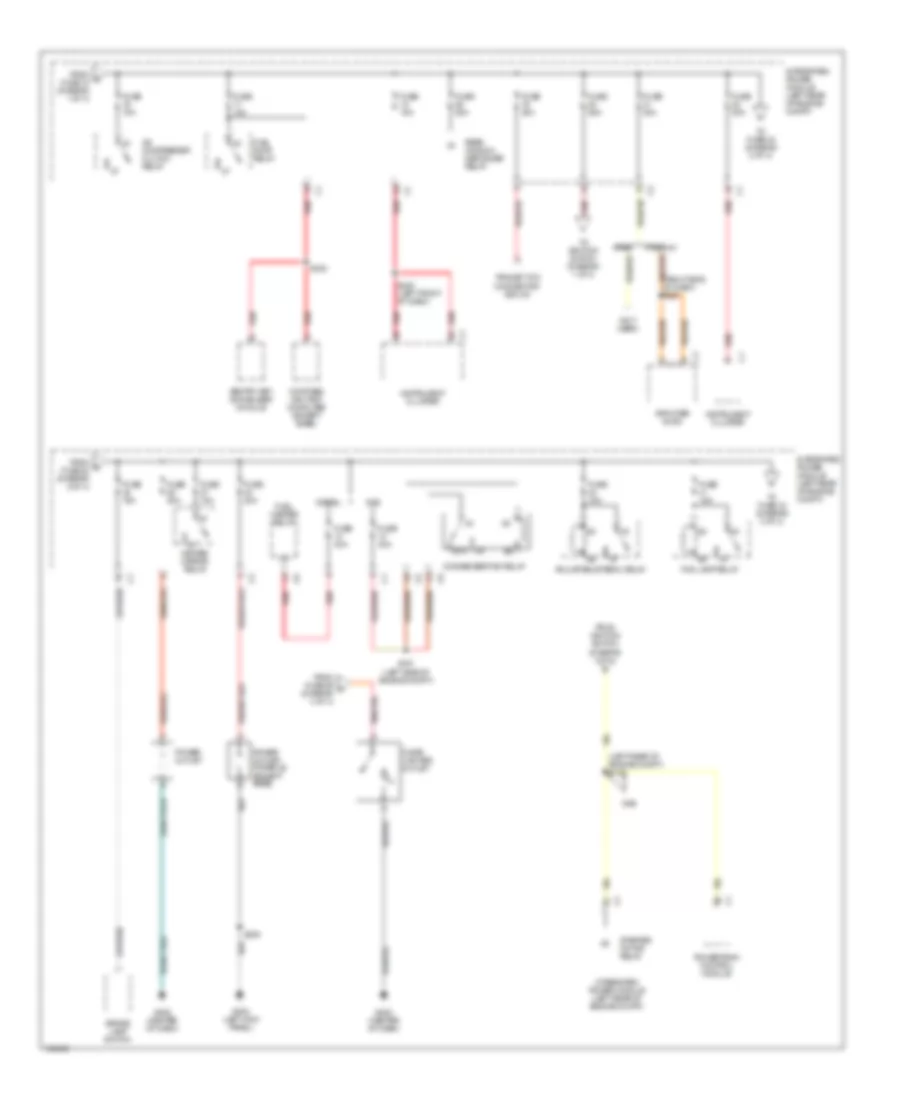 Power Distribution Wiring Diagram (2 of 4) for Dodge Pickup R1500 2004