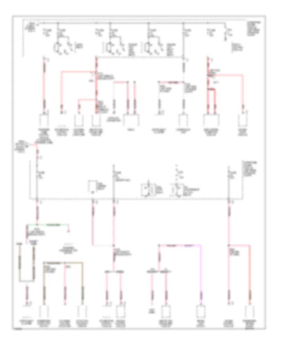 Power Distribution Wiring Diagram (3 of 4) for Dodge Pickup R1500 2004