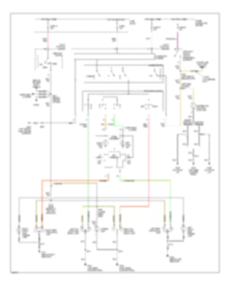 Exterior Lamps Wiring Diagram for Dodge Neon 2000