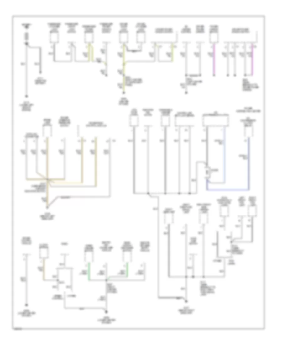 Ground Distribution Wiring Diagram 1 of 2 for Dodge Neon 2000