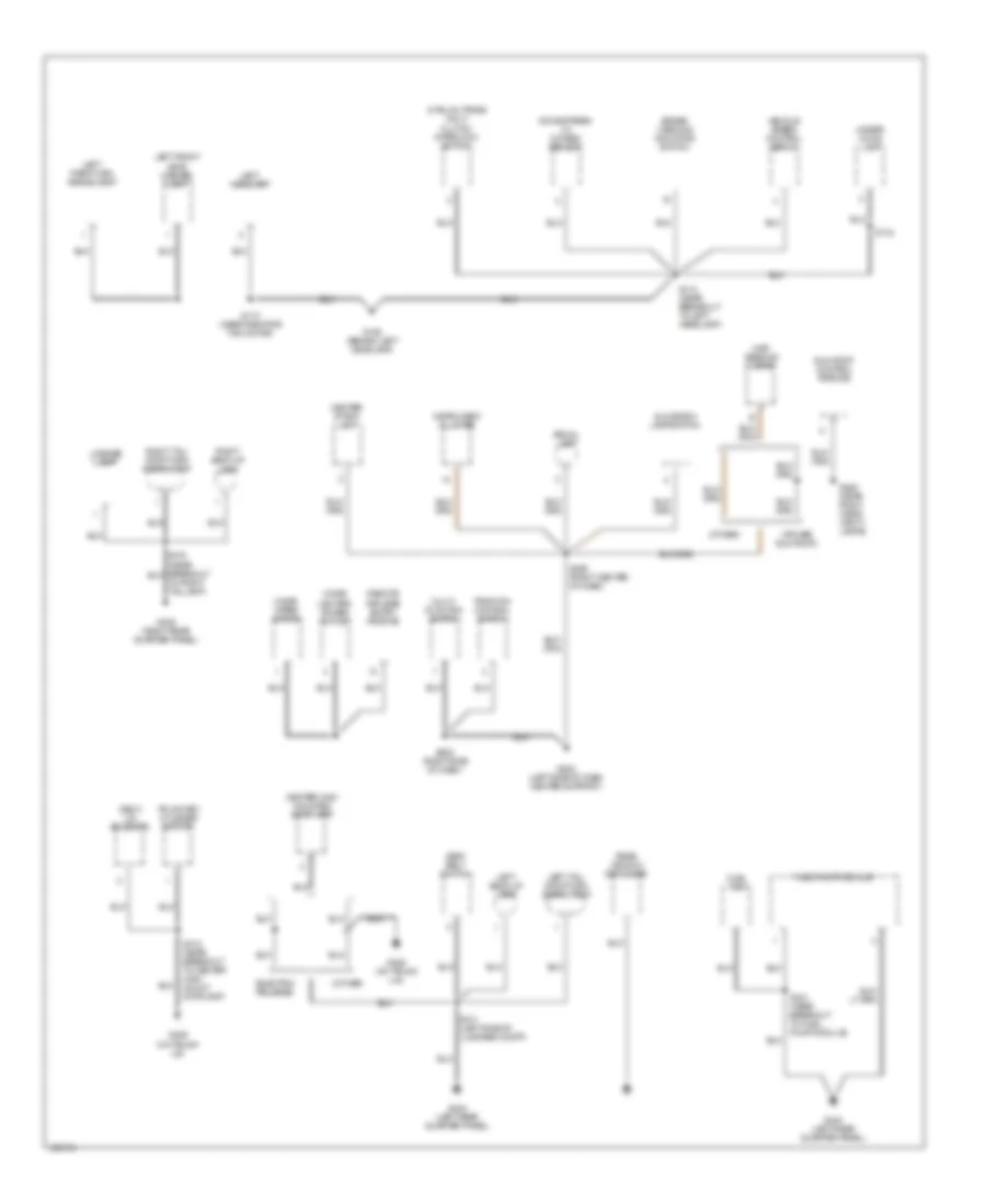 Ground Distribution Wiring Diagram (2 of 2) for Dodge Neon 2000