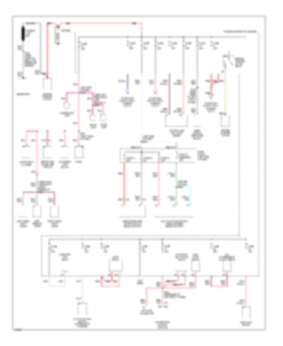 Power Distribution Wiring Diagram 1 of 2 for Dodge Neon 2000