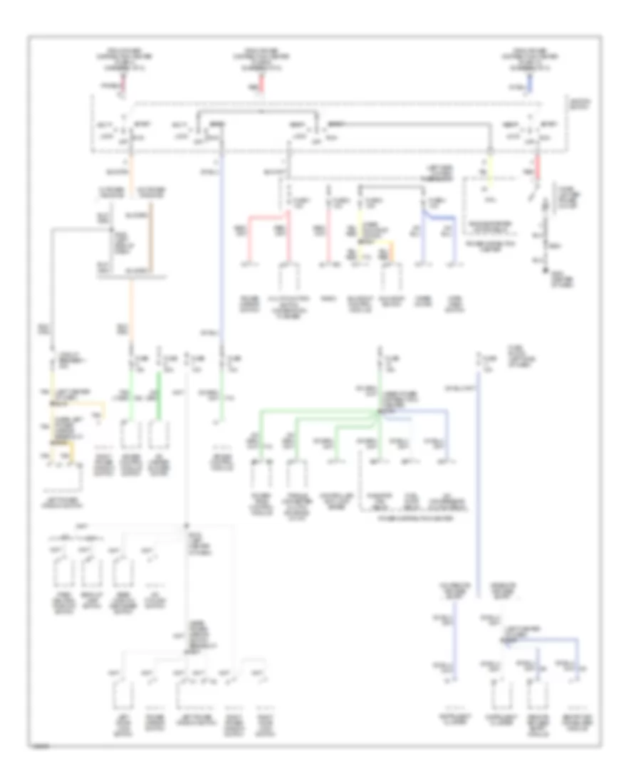 Power Distribution Wiring Diagram (2 of 2) for Dodge Neon 2000