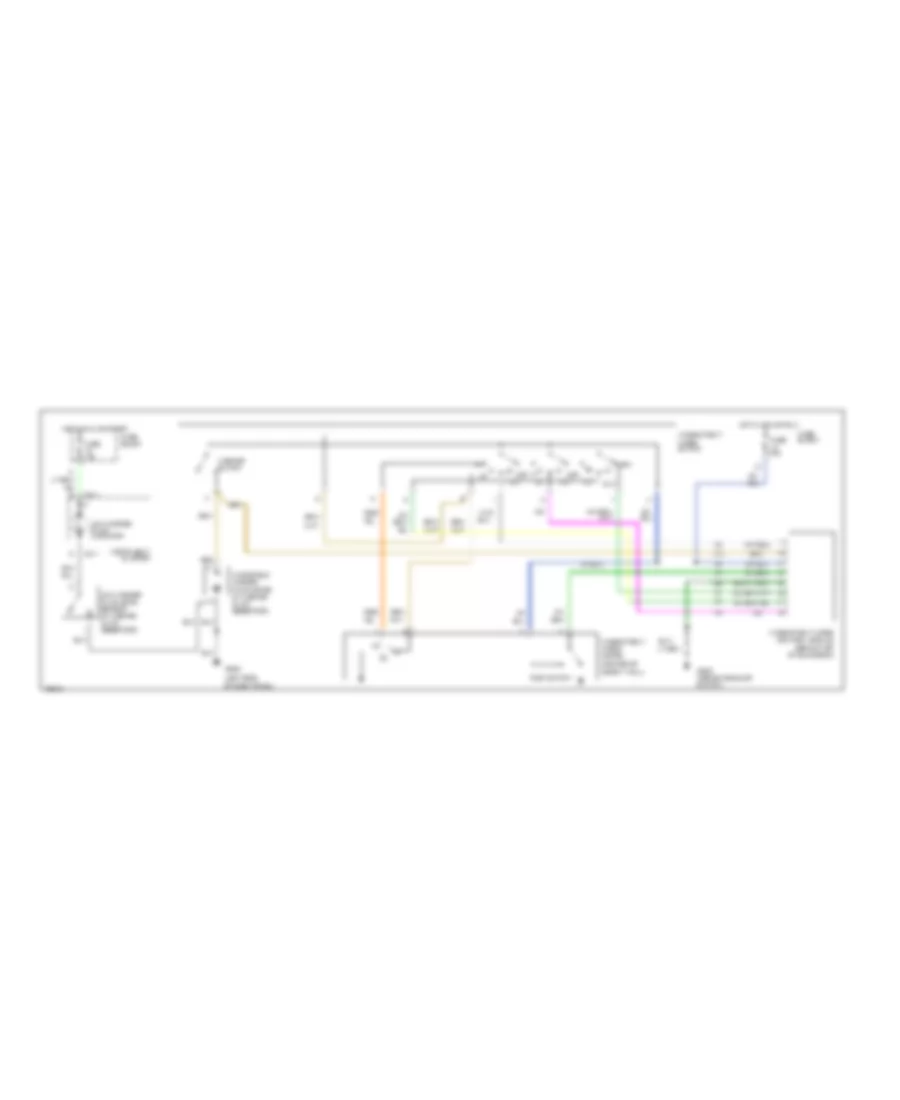 Электросхема стеклоочистителя, дворников и омывателя для Dodge Ram Wagon B1996 2500