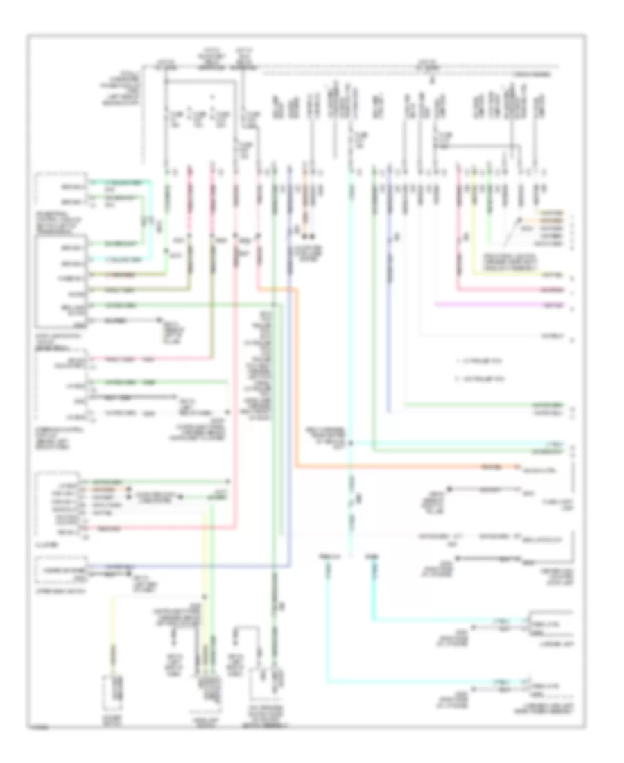 Exterior Lamps Wiring Diagram (1 of 2) for Dodge Grand Caravan SE 2014