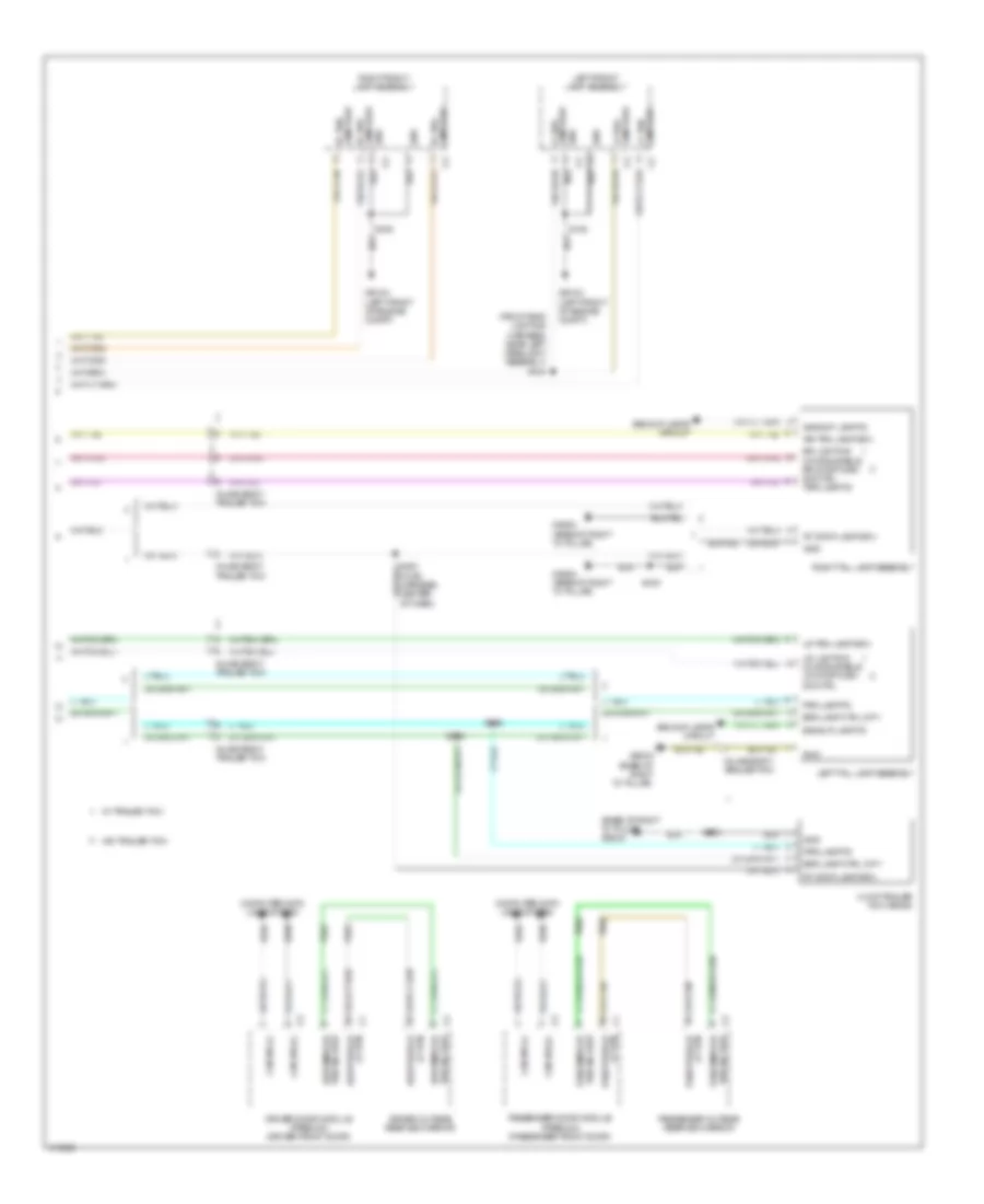 Exterior Lamps Wiring Diagram 2 of 2 for Dodge Grand Caravan SE 2014