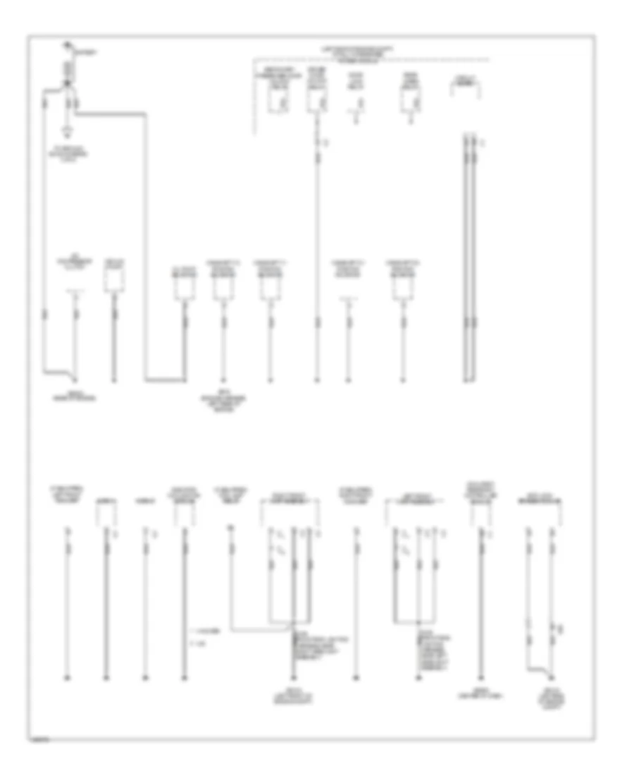 Ground Distribution Wiring Diagram (1 of 4) for Dodge Grand Caravan SE 2014