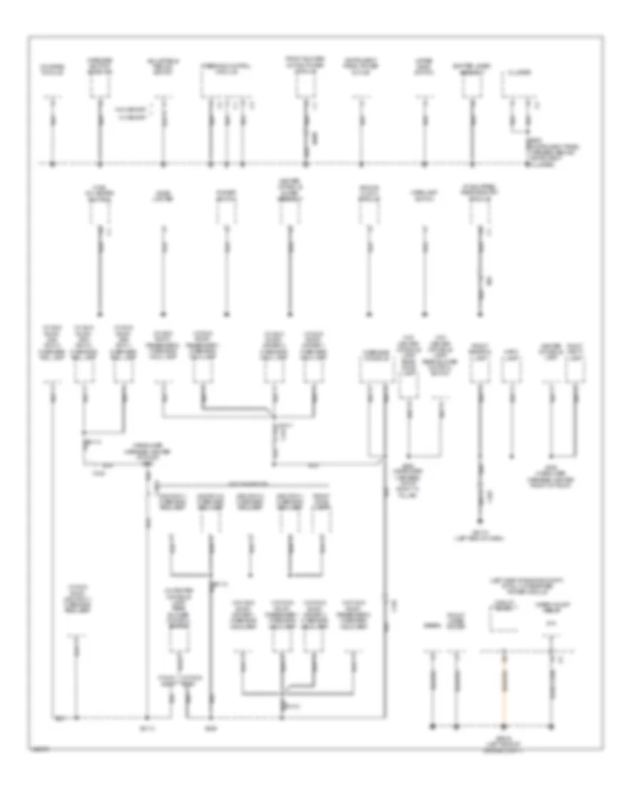 Ground Distribution Wiring Diagram (2 of 4) for Dodge Grand Caravan SE 2014